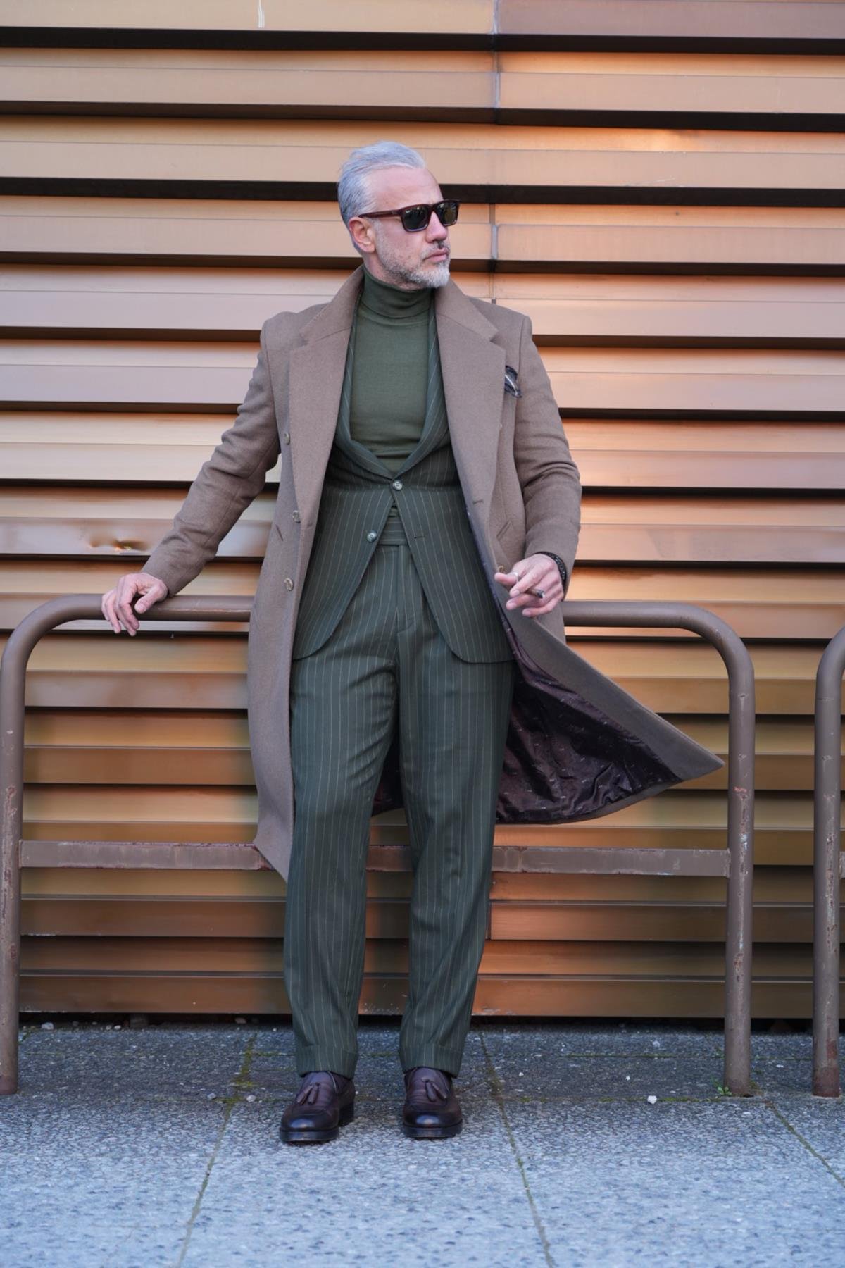 MONO COLLAR WOOL COAT