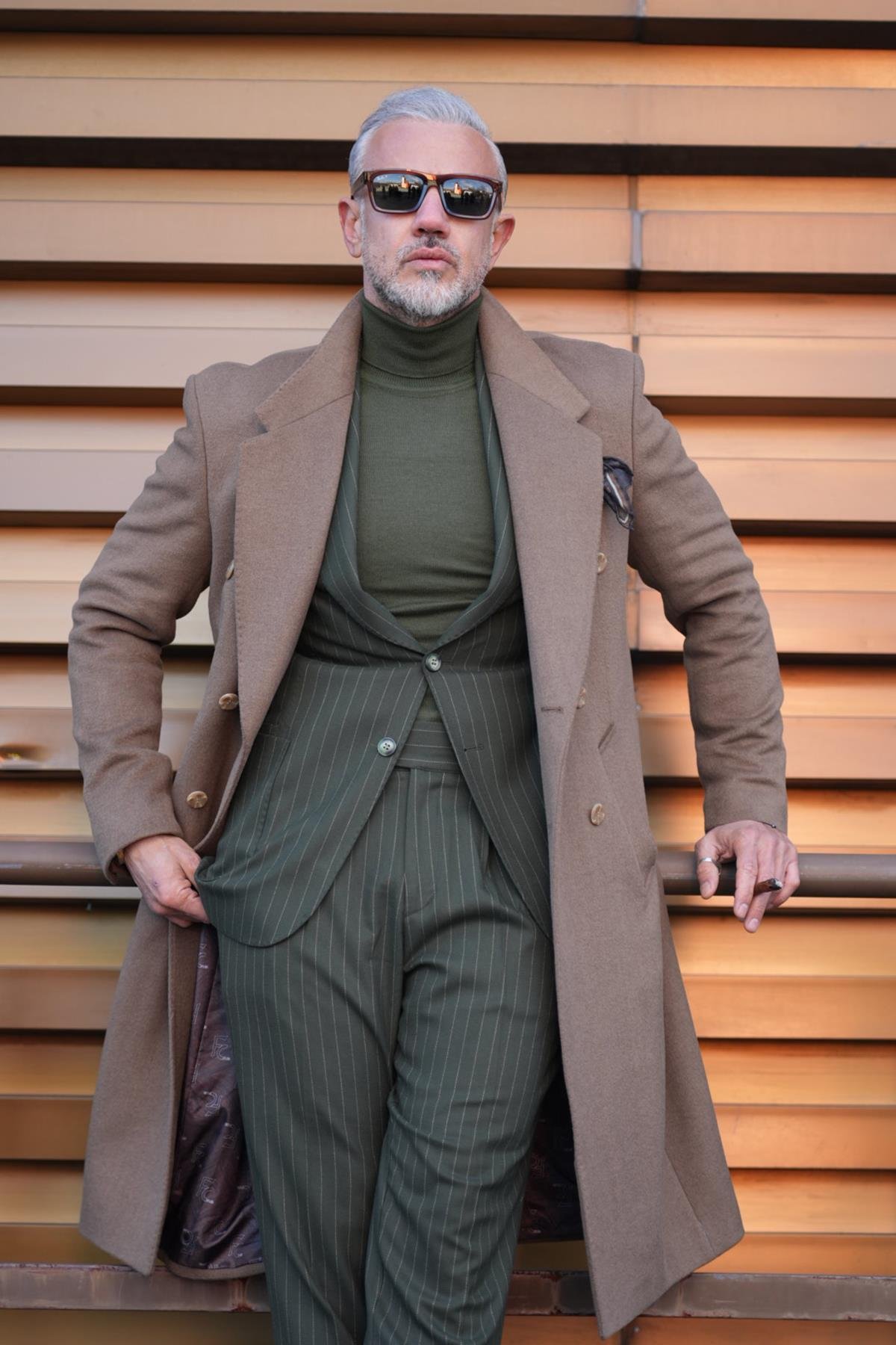 MONO COLLAR WOOL COAT