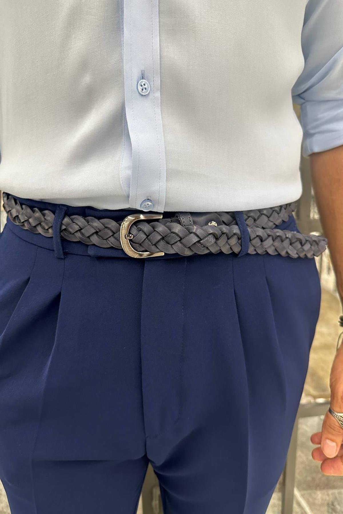 3626 PİLELİ NORMAL KEMER GENİŞ PAÇA PANTOLON SB
