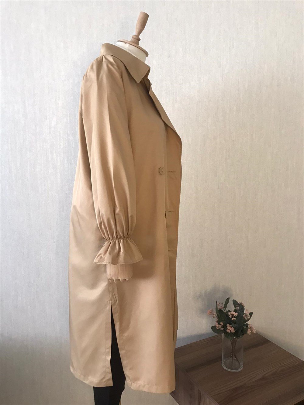 Trençkot (Açık Camel)