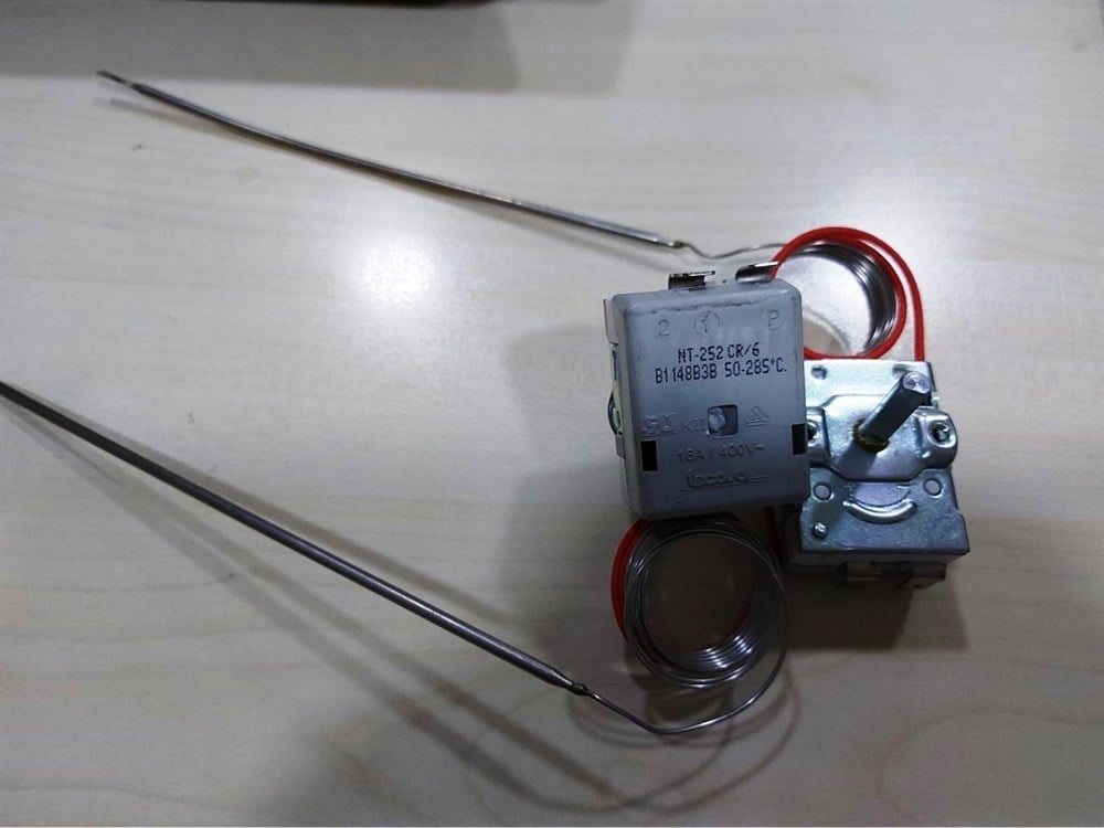 Tecasa 50-285 °C NT252 CR/6 Ayarlı 1 mt. Spiralli Termostat