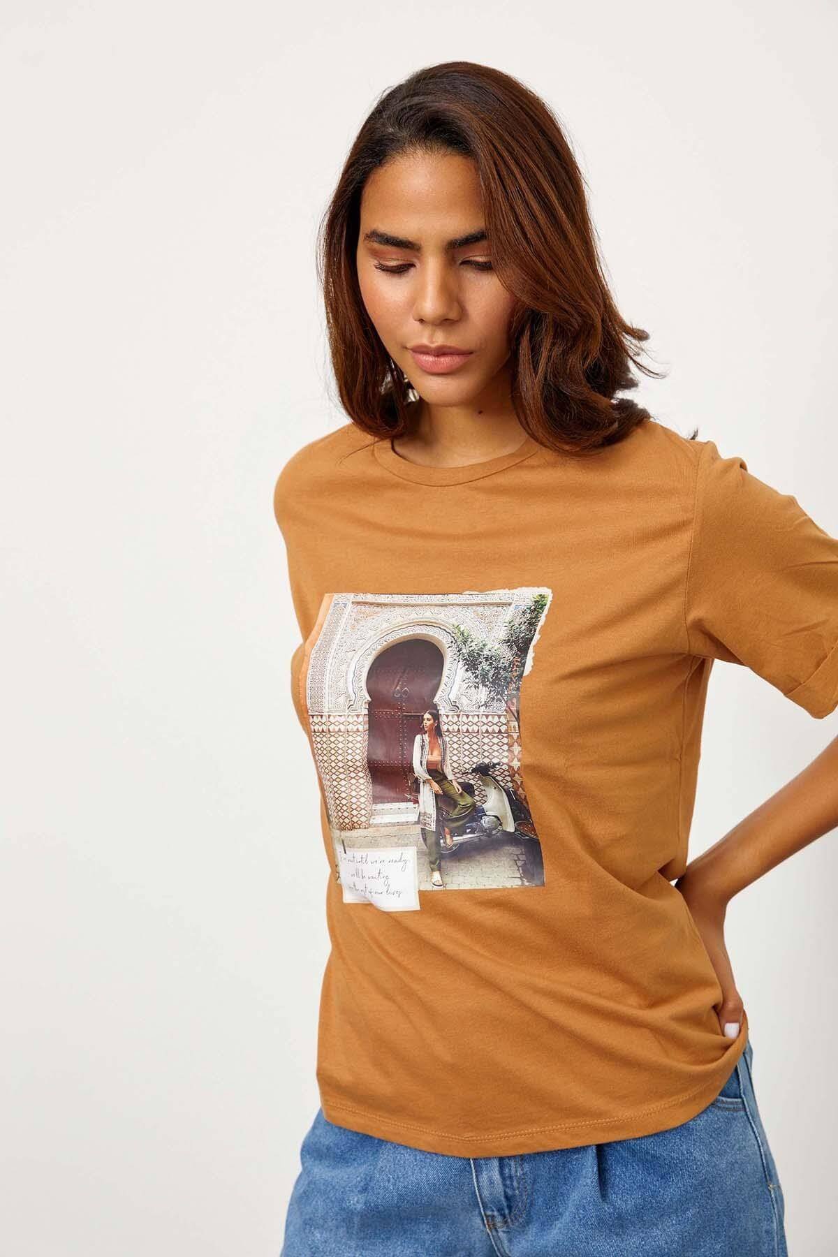 Moka Kısa Kol Baskılı T-ShirtST060S71243001