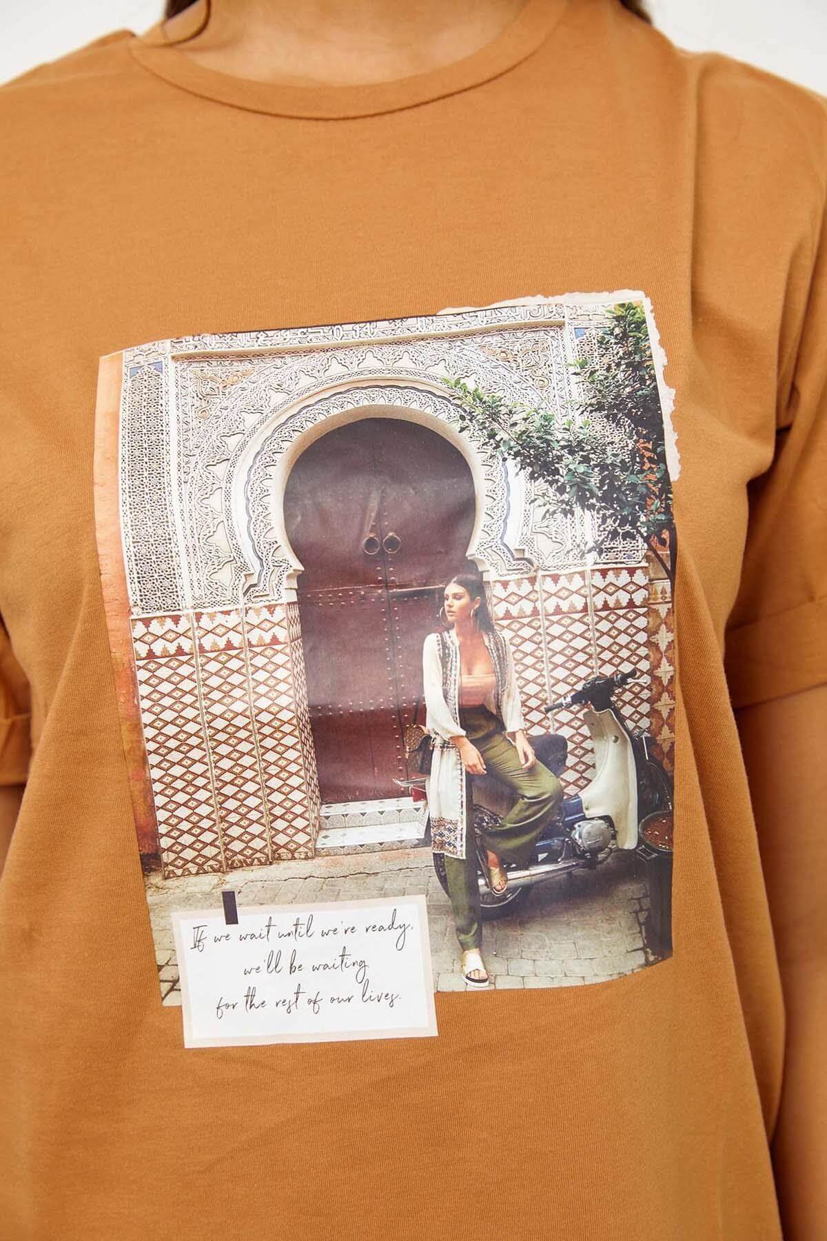 Moka Kısa Kol Baskılı T-ShirtST060S71243001