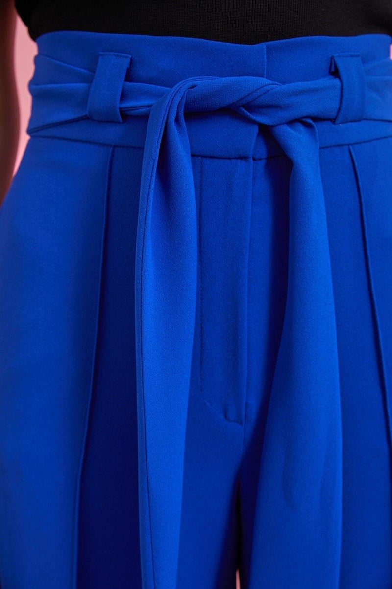 Saks Kuşaklı İspanyol Paça PantolonST060W20597001