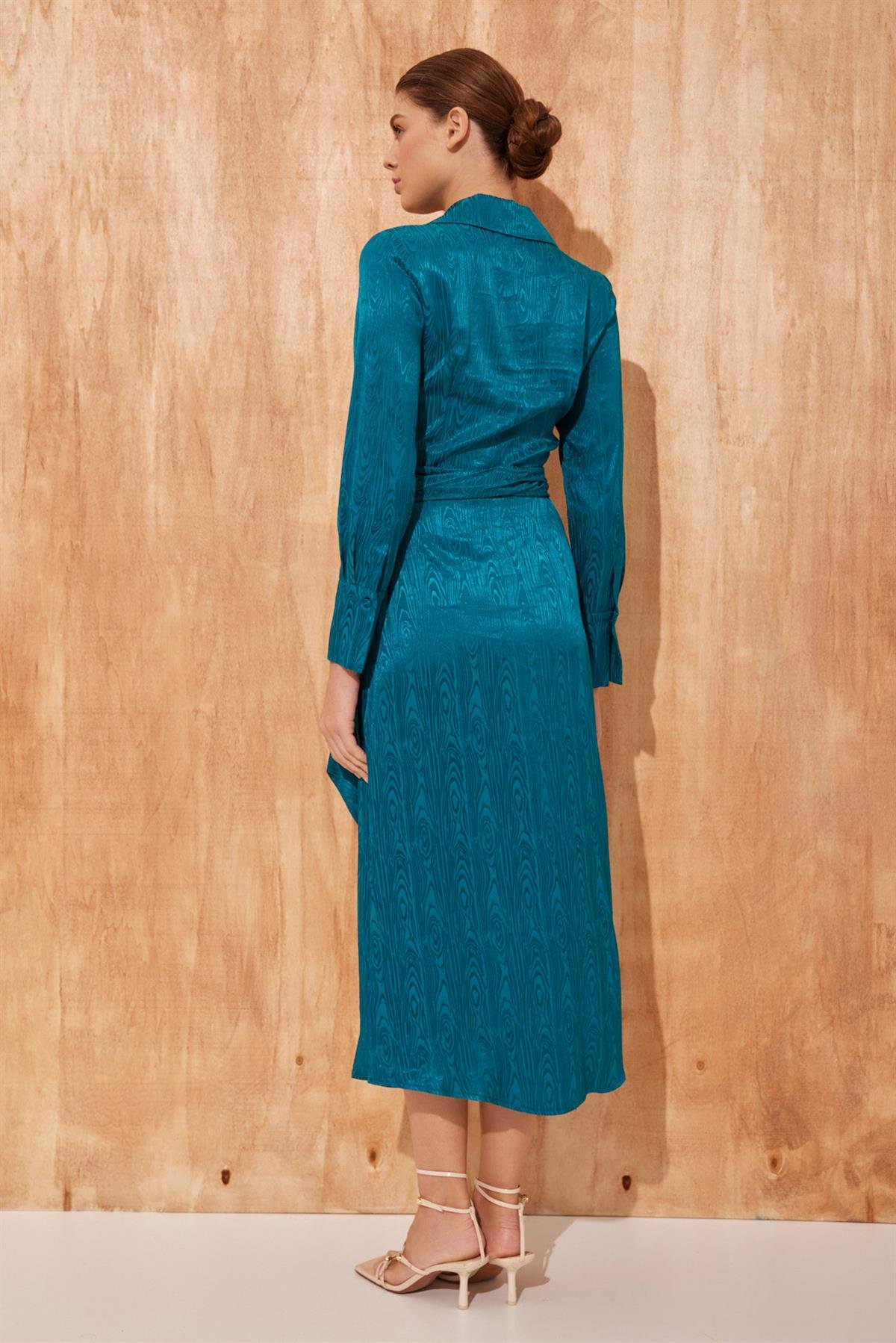 Bebe Mavi Bisiklet Yaka  Kolsuz  Midi Boy  Belde Bağlama Detaylı Elbise Kadın Dresses & Evening Dresses modelleri