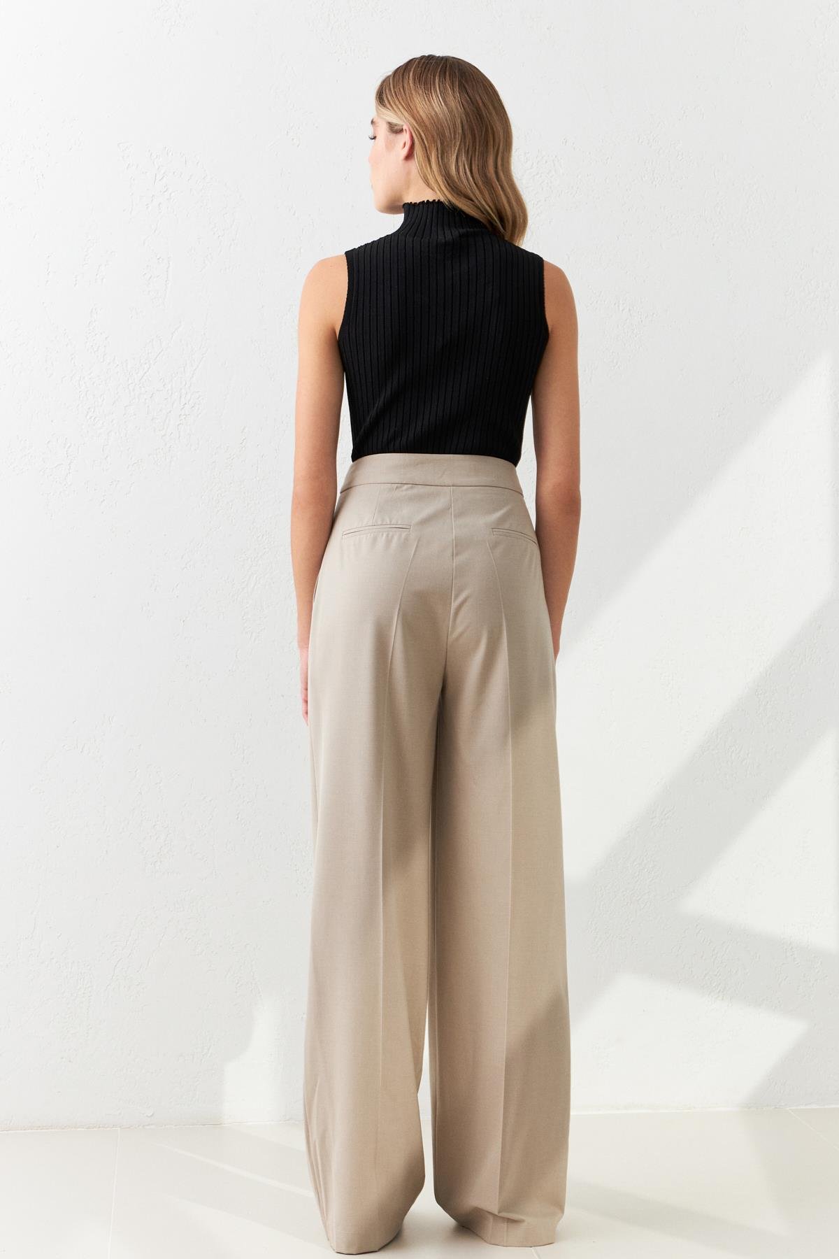 Bej 1YB4CPN1129 PANTOLON Kadın Pantolon modelleri