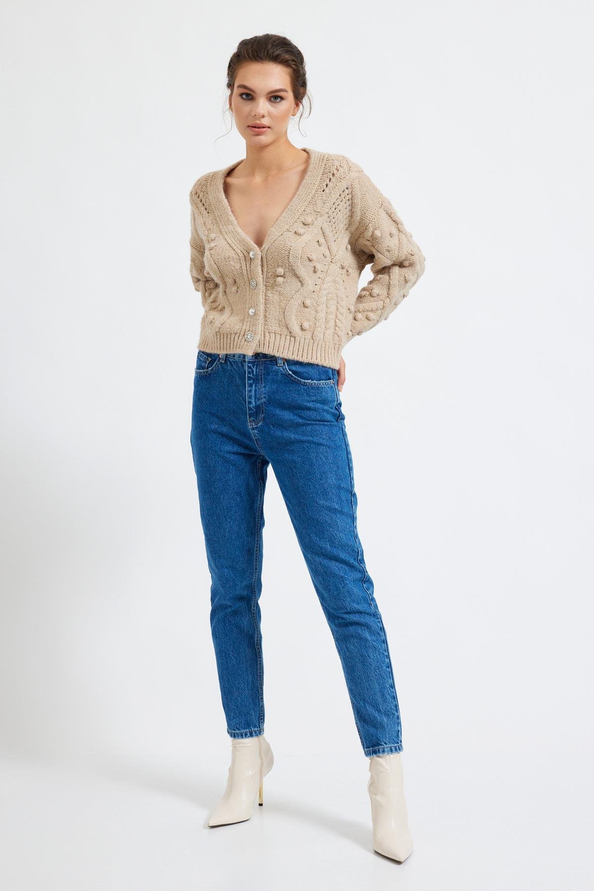 Bej 2YU4CTR0284 TRİKO Kadın Knitwear modelleri
