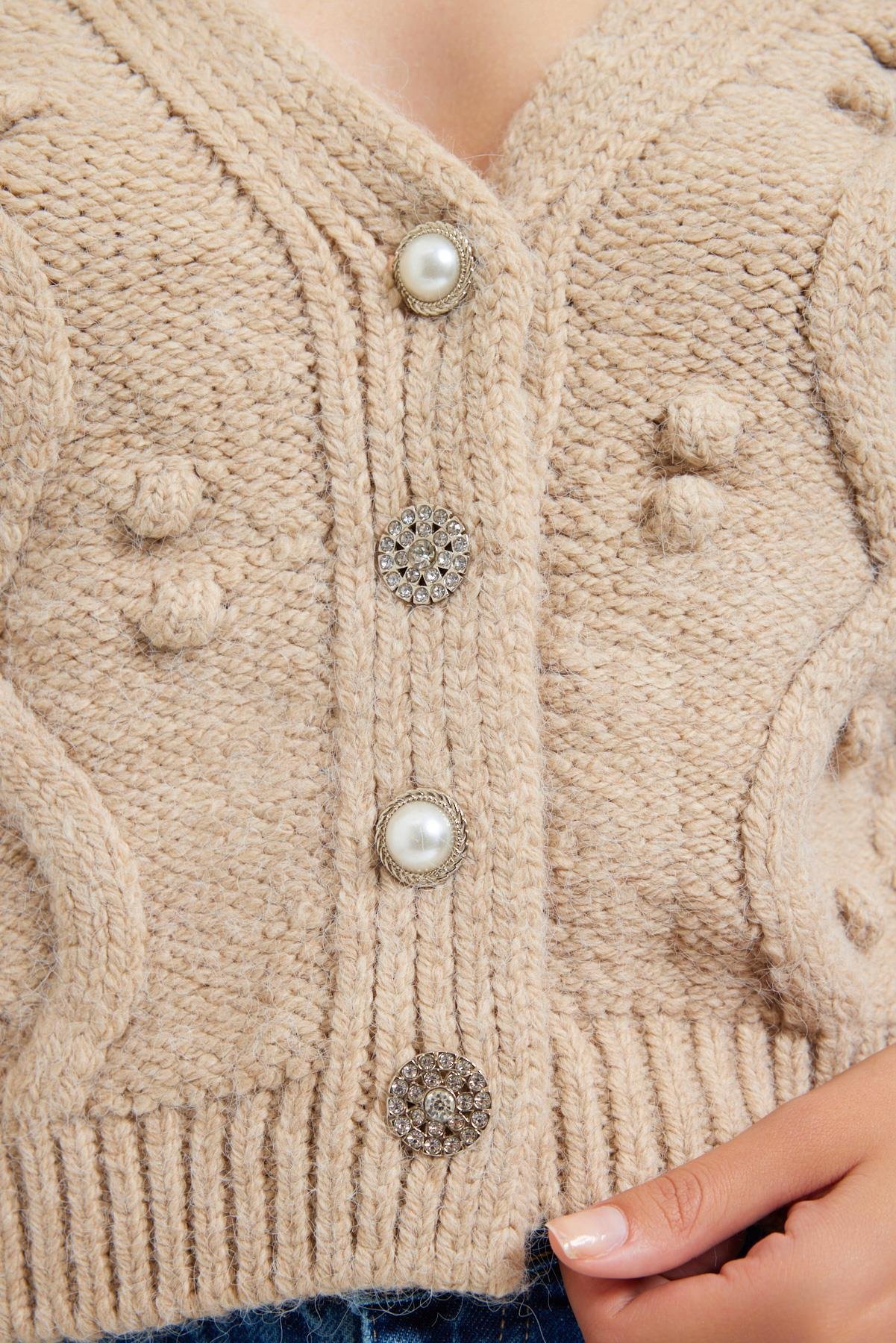 Bej 2YU4CTR0284 TRİKO Kadın Knitwear modelleri
