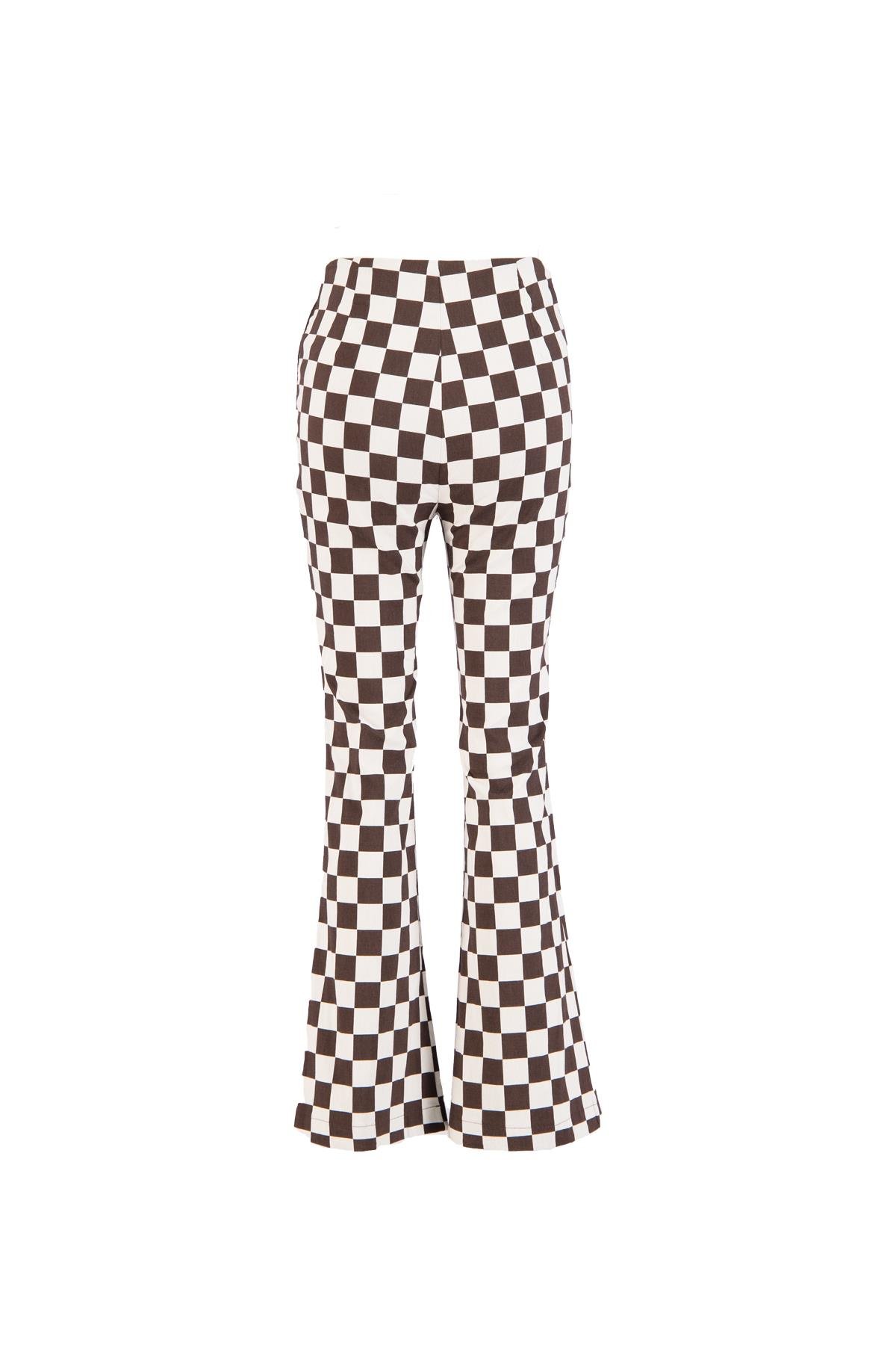 Ekru-Kahve 1YU4CPN0604 PANTOLON Kadın Pants modelleri