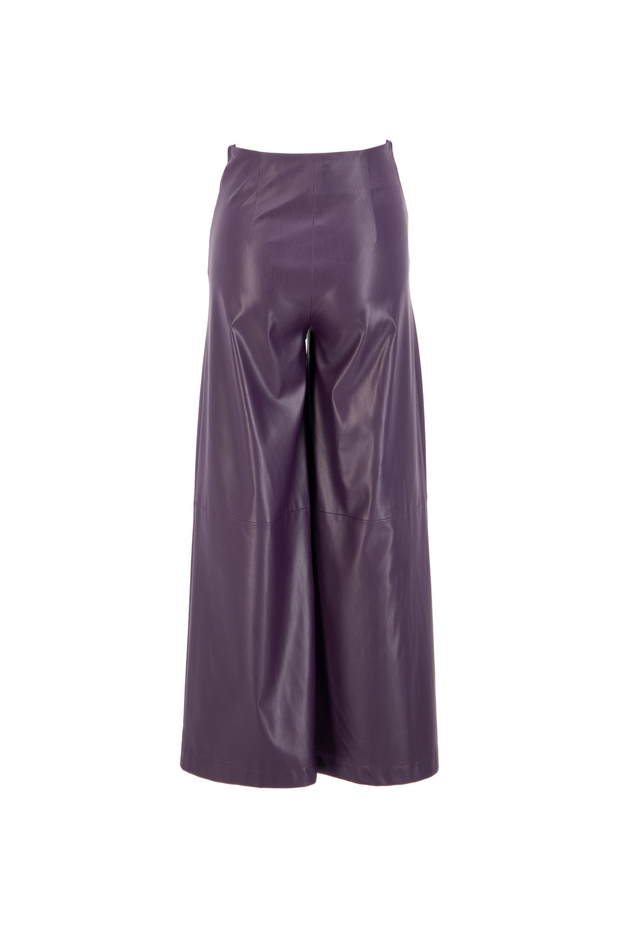 Mürdüm Bol Kesim Deri Pantolon Kadın Pants modelleri