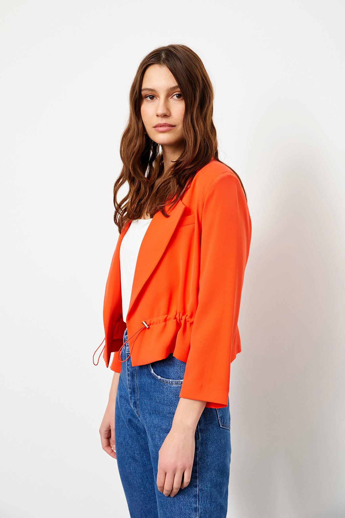 Oranj Ceket Yaka Uzun Kol Ceket Kadın Jacket modelleri
