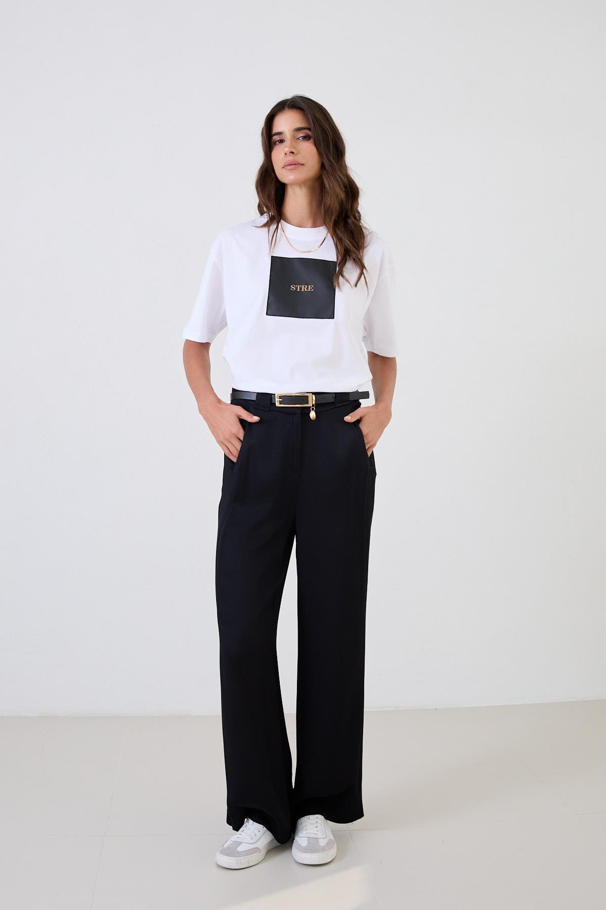 Siyah 1YD2CPN0992 PANTOLON Kadın Pantolon modelleri