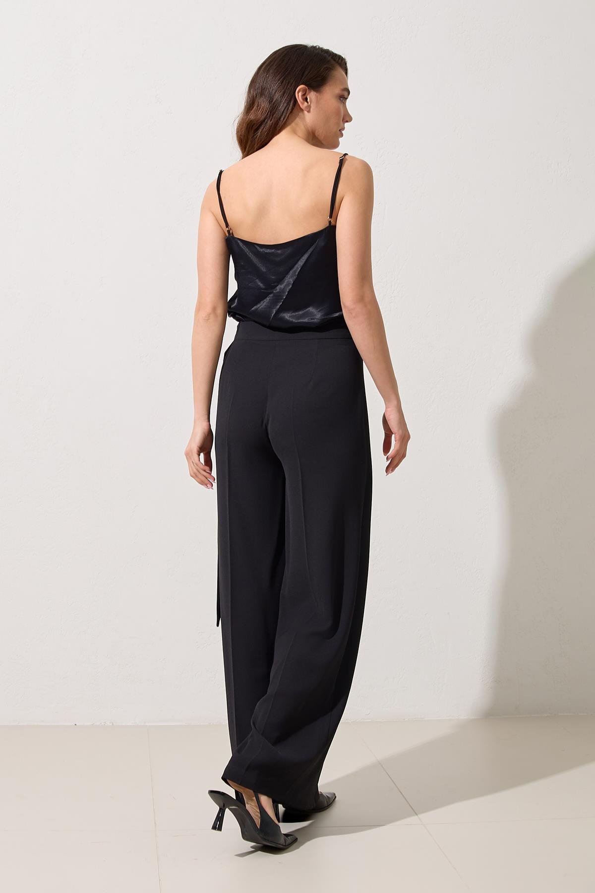 Siyah 1YB3WSPN1293 PANTOLON Kadın Pants modelleri