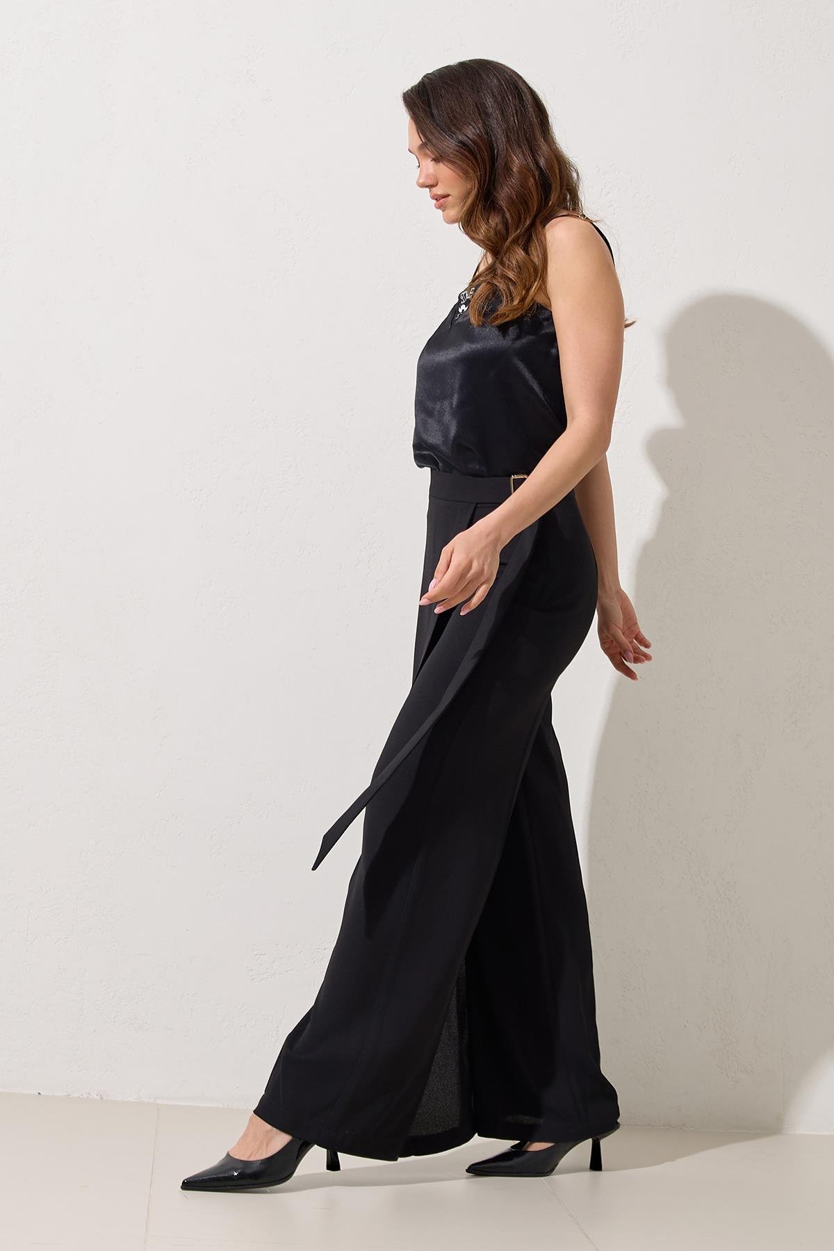 Siyah 1YB3WSPN1293 PANTOLON Kadın Pants modelleri