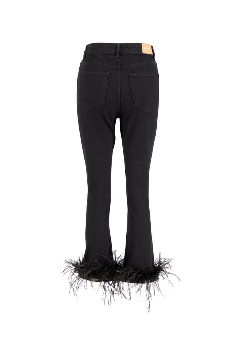 Siyah Tüy Detaylı JeanST060S31681003