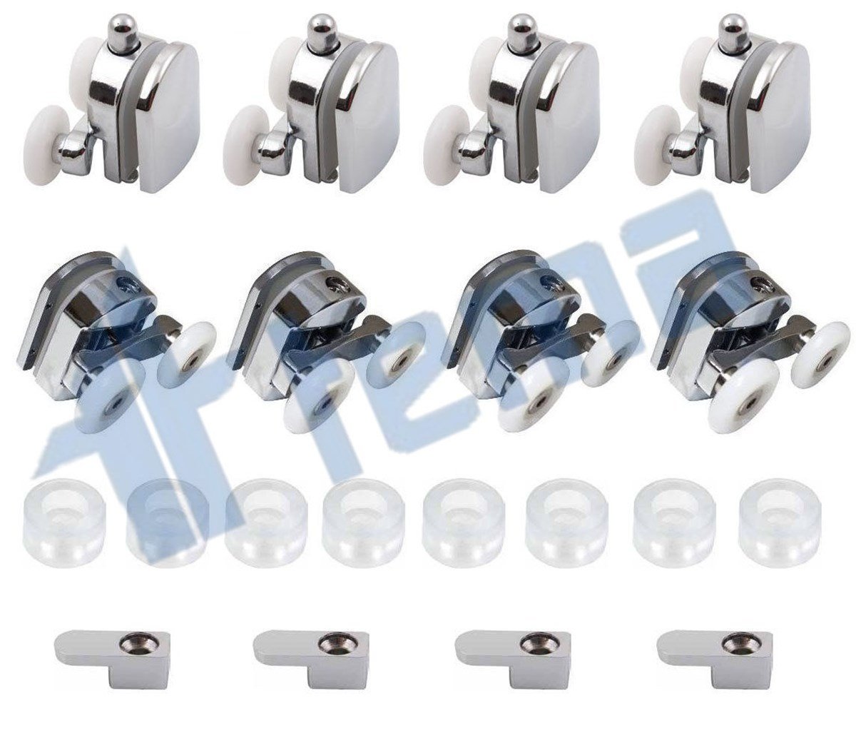 DUŞAKABİN TEKERİ - METAL PARLAK (RLM07) (8) AD