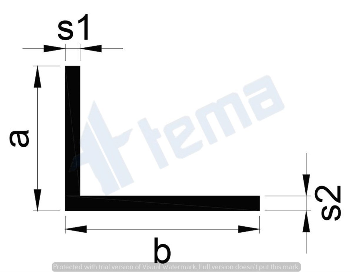 T.1085 50*50*2.00MM KÖŞEBENT L PROFİLİ