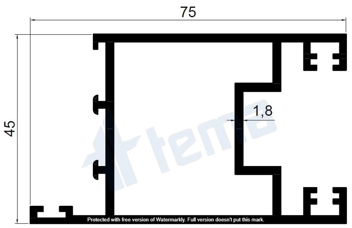 T.3252 TUBA BÜYÜK SÜRME KANAT PROFİLİ