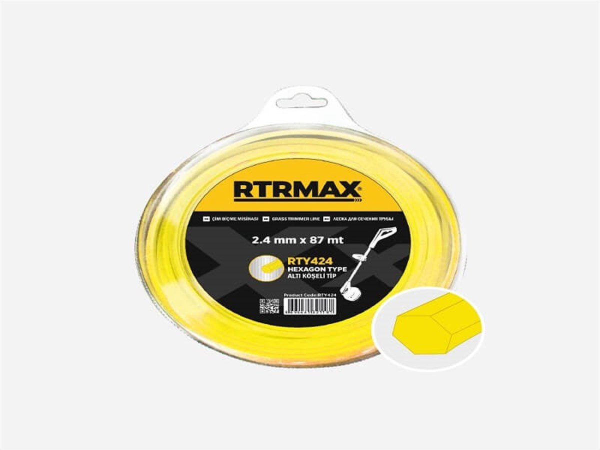 Tırpan Misinası Sarı Altıköşe 4,0Mm*32M Rtrmax