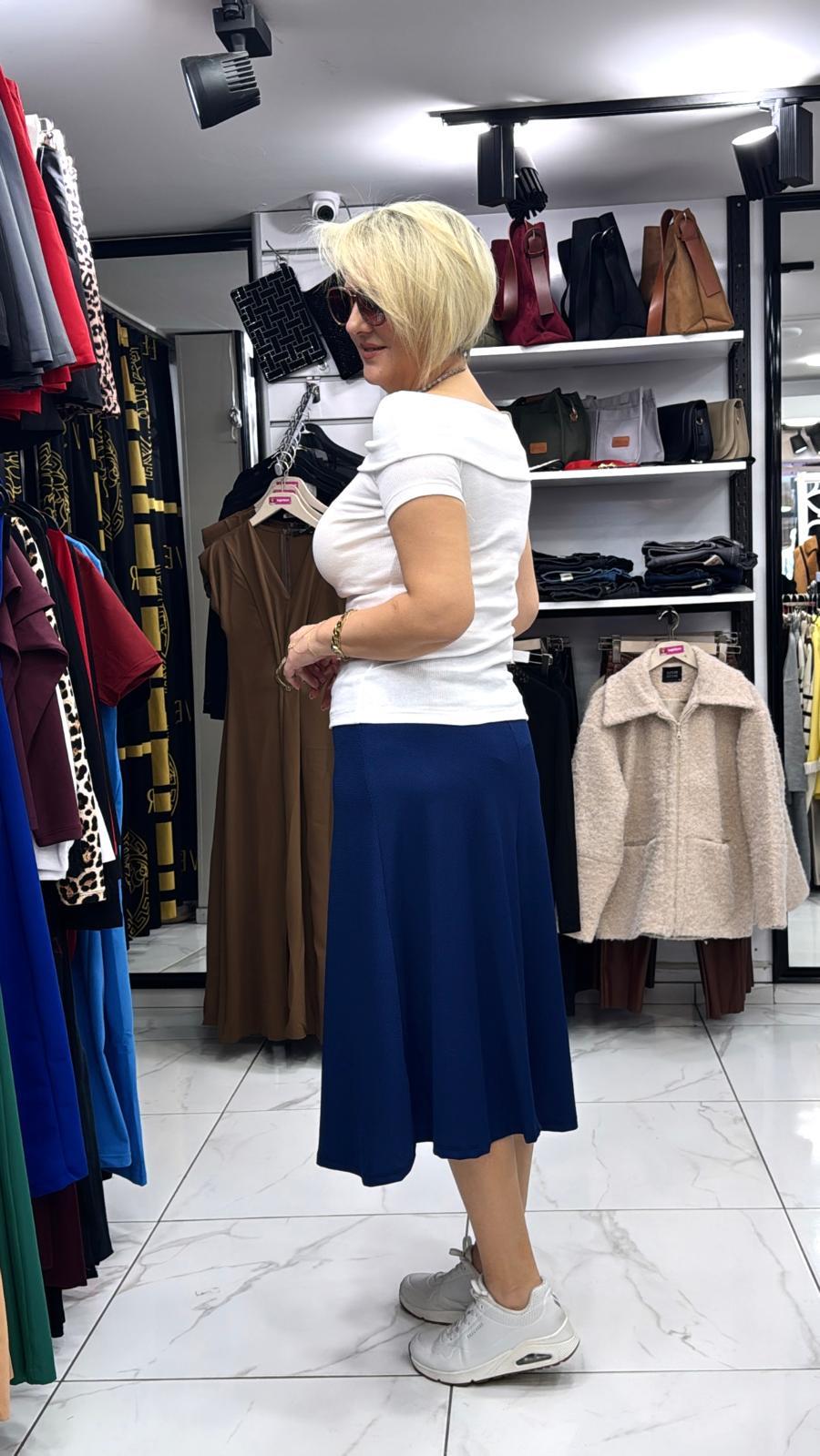 Kaşkorse Mavi Etek