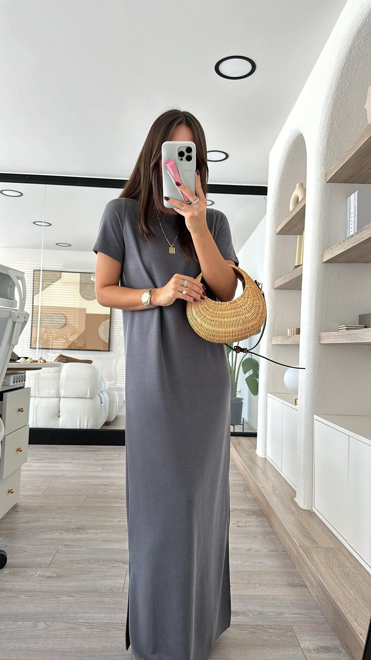 Füme Yan Yırtmaçlı Marka Model Elbise