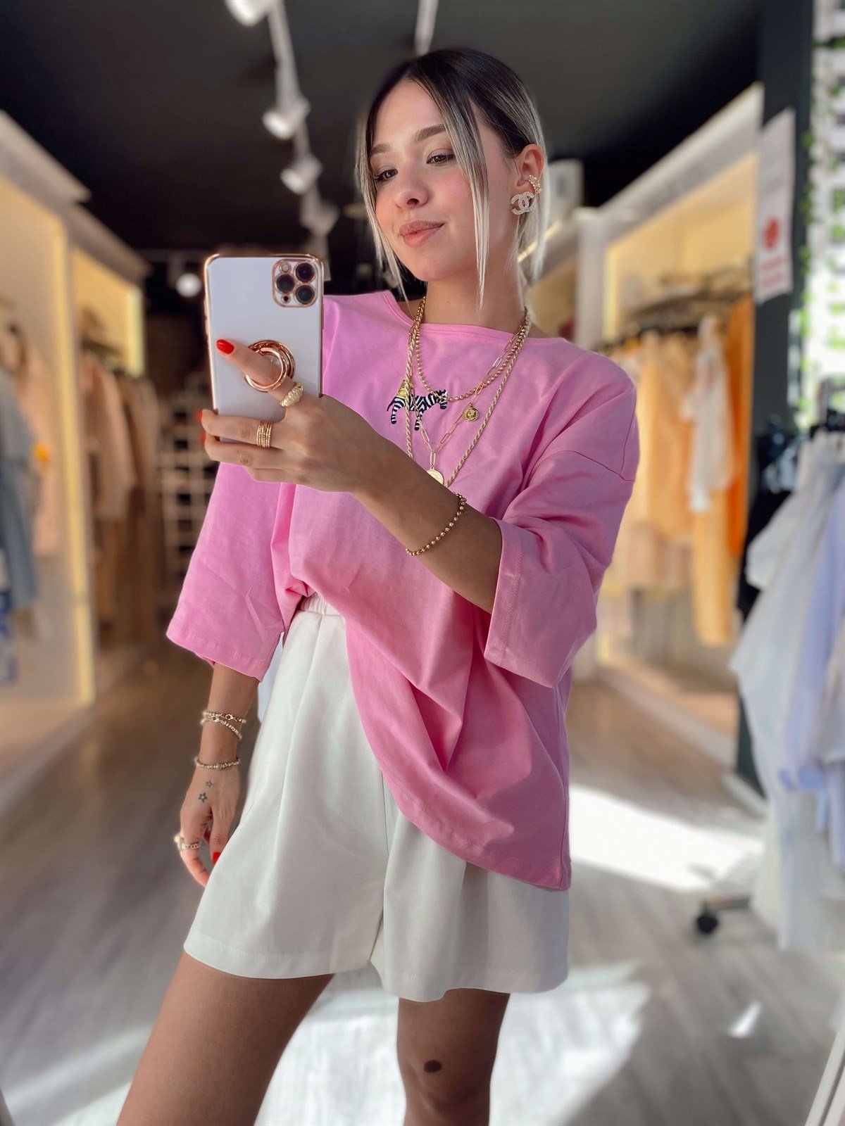 Pembe Zebra Tshirt