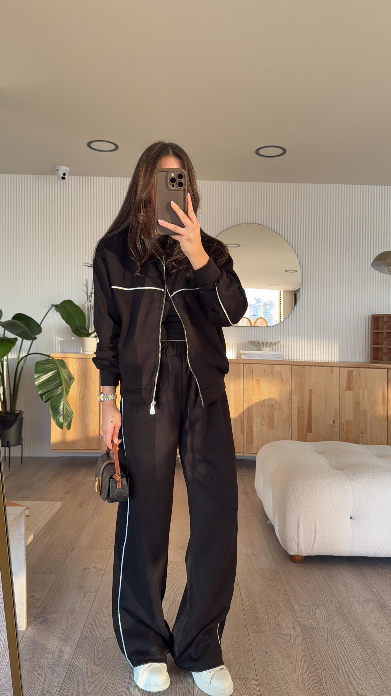 Siyah Fermuarlı Marka Model Modal Takım 