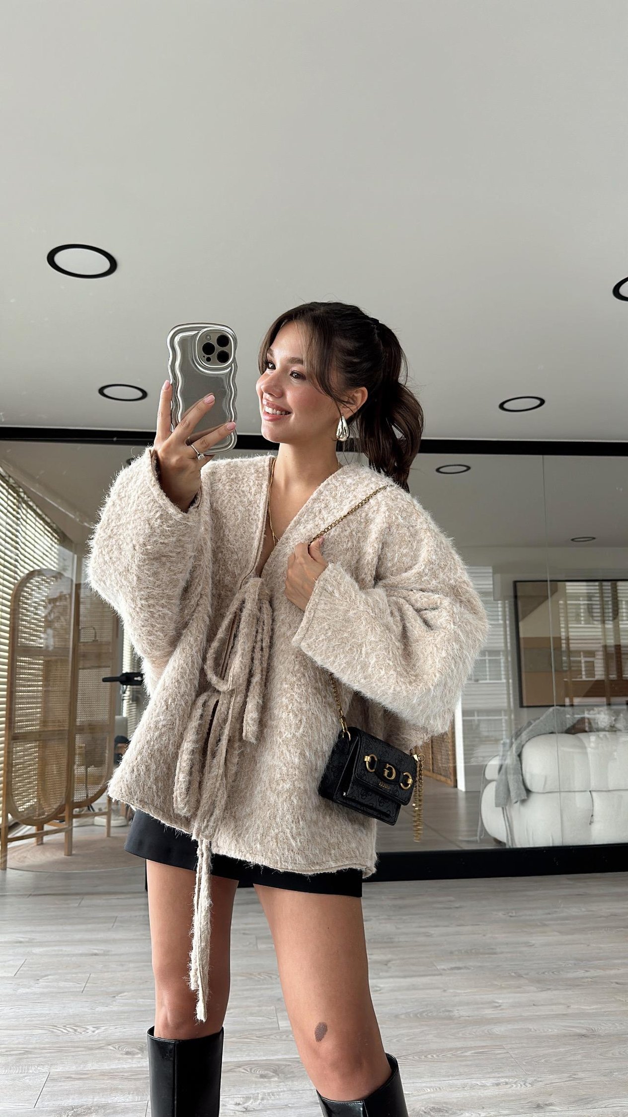 Taş Marka Model Oversize Sakallı Ceket