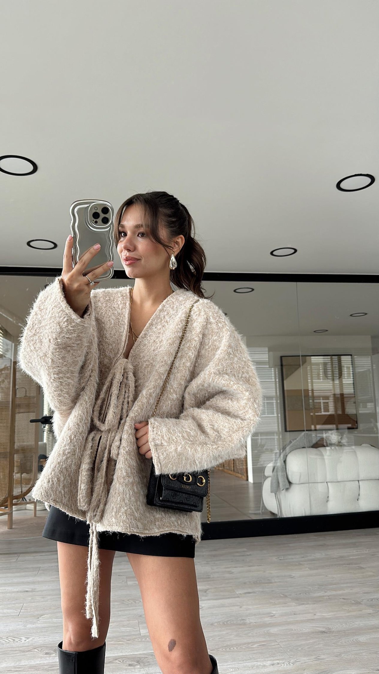Taş Marka Model Oversize Sakallı Ceket