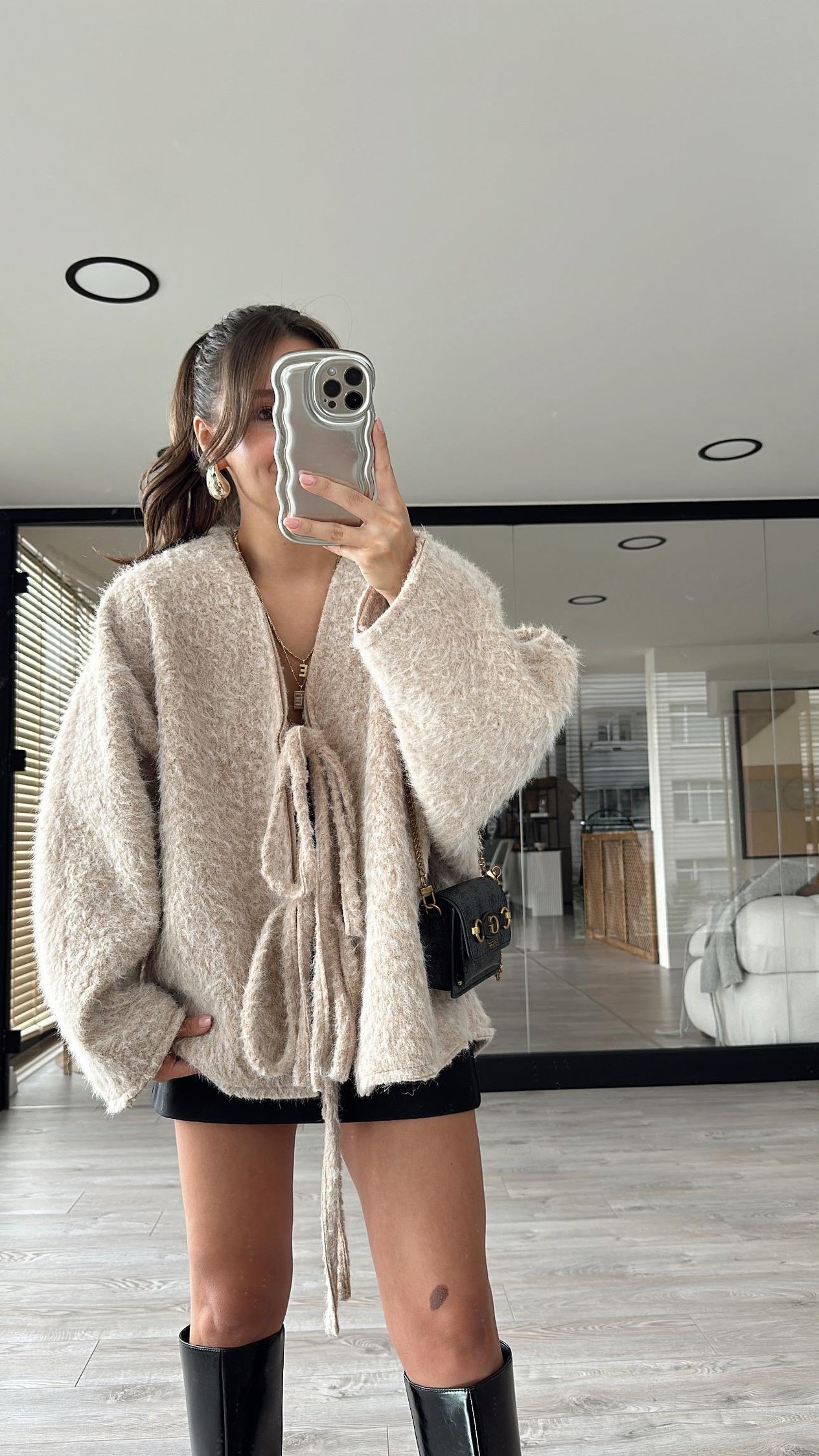 Taş Marka Model Oversize Sakallı Ceket