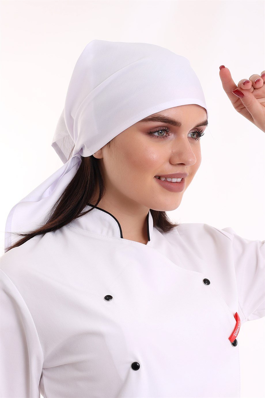 Beyaz - Aşçı Bandana - Unisex