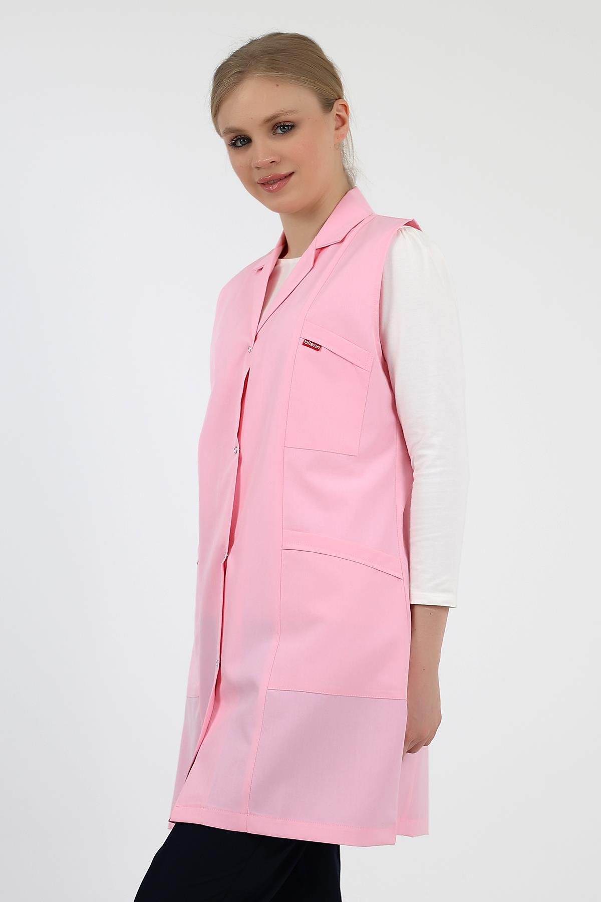 Kadın Kolsuz Önlük - Pembe