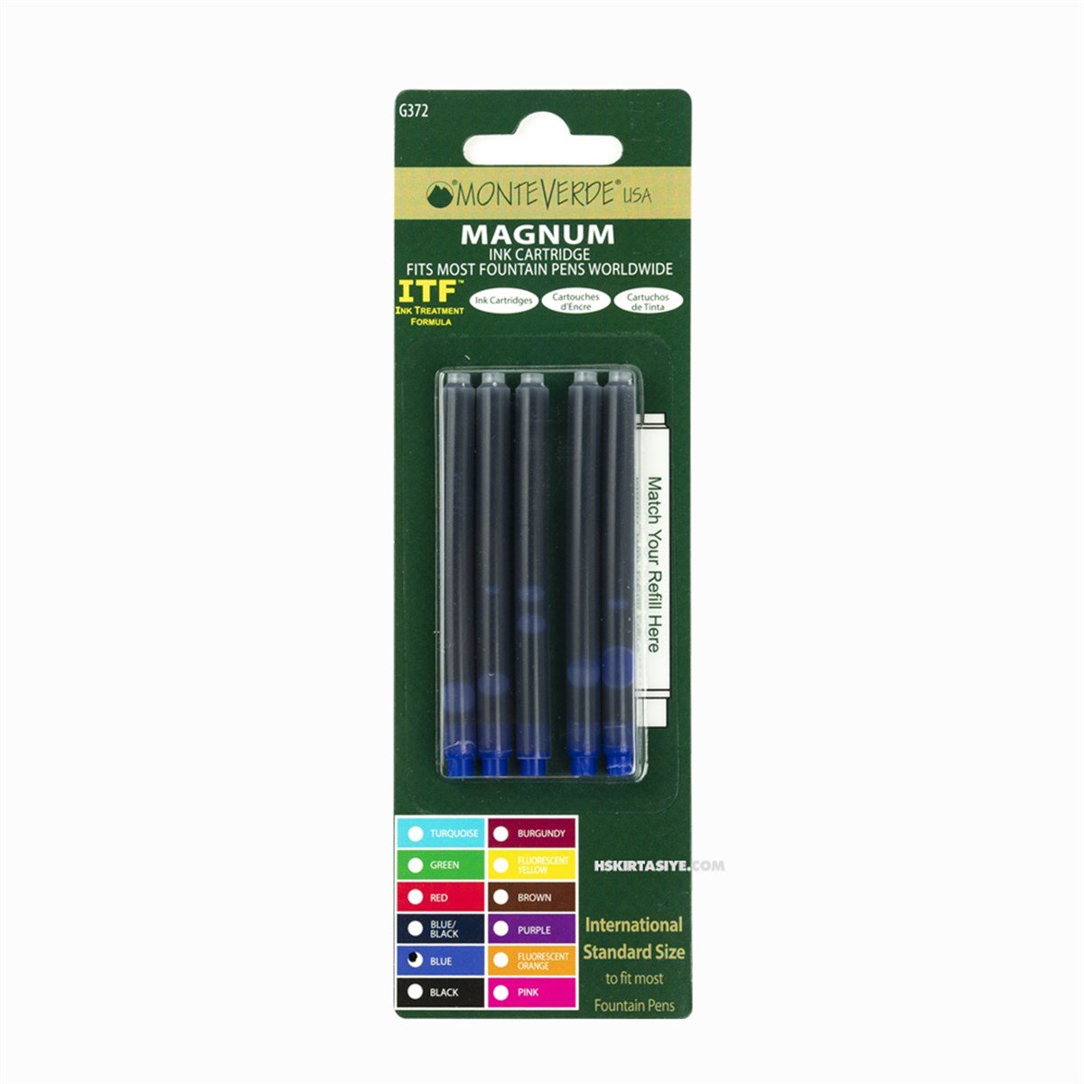 Monteverde Kartuş Serisi Magnum Kartuş Blue 5'li