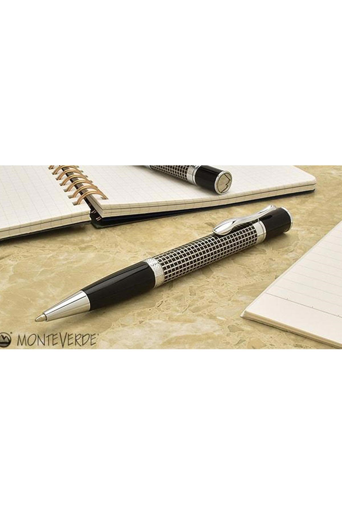 Monteverde MV59545 Jewelria Siyah Çizgili Tükenmez Kalem