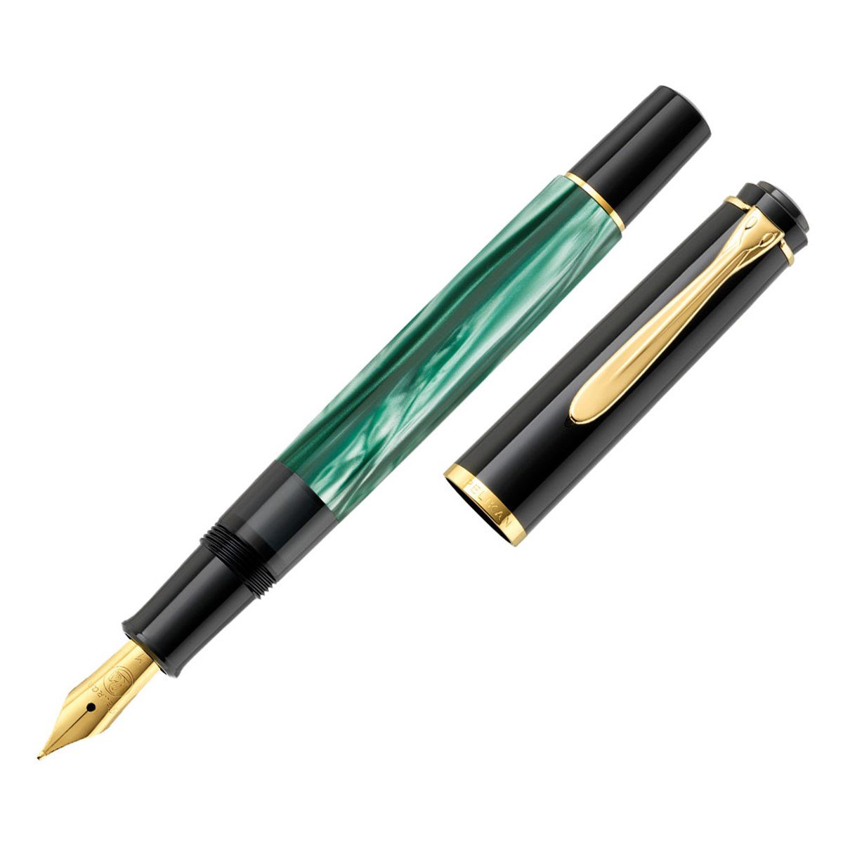 Pelikan Klasik Seri M200 Sedef Yeşil Dolma Kalem B