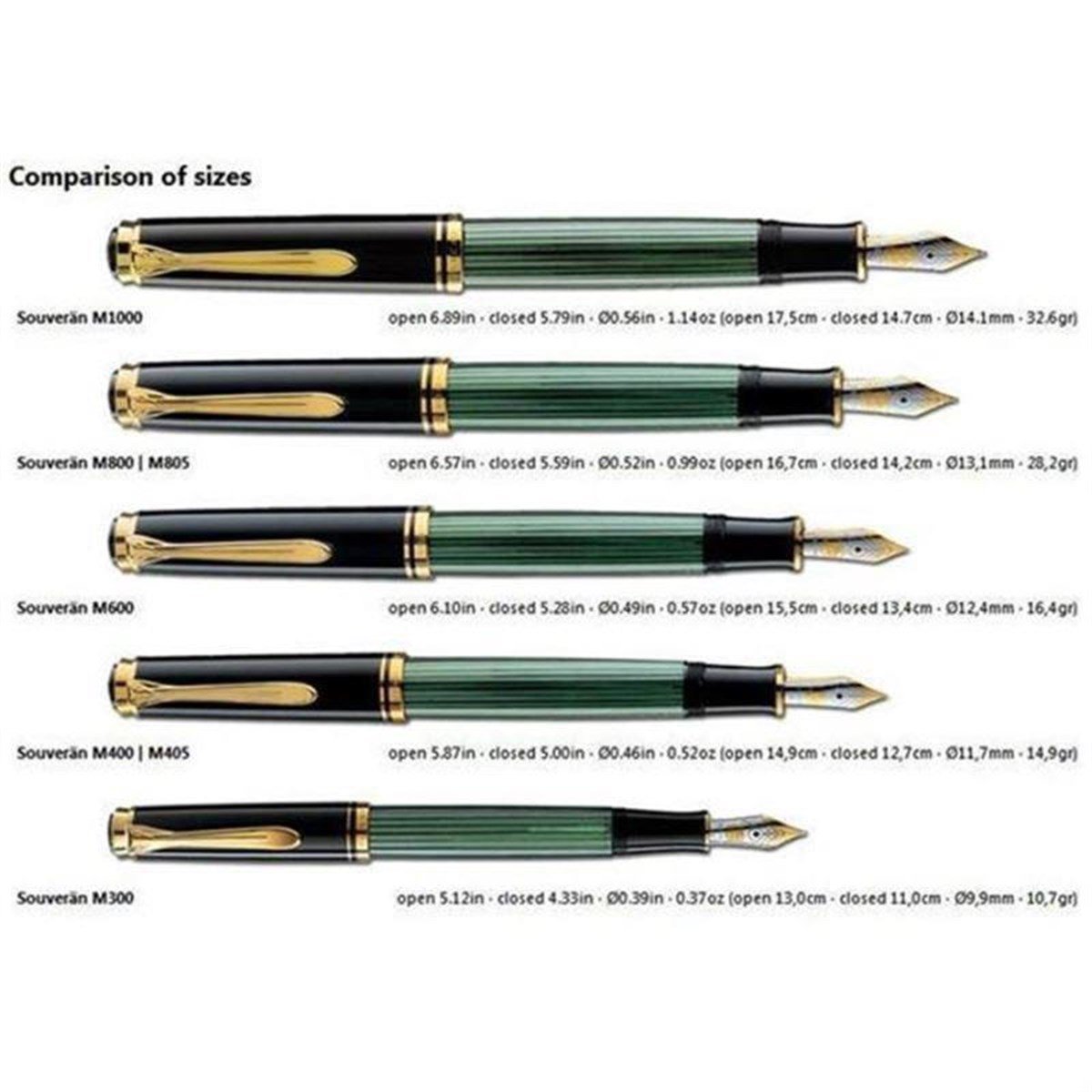 Pelikan Souveraen M800 Yeşil Siyah Dolma Kalem