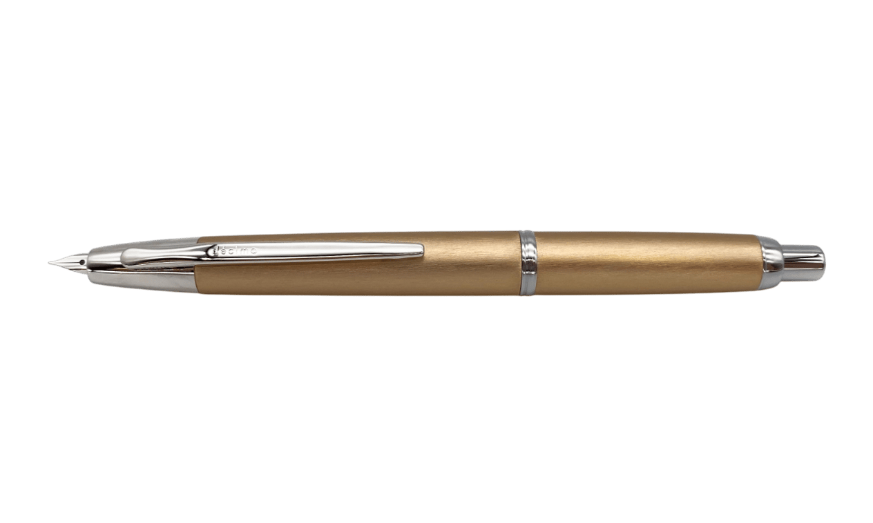 Pilot Capless Vanishing Point Decimo 20 Champagne Gold Fountain Pen - M