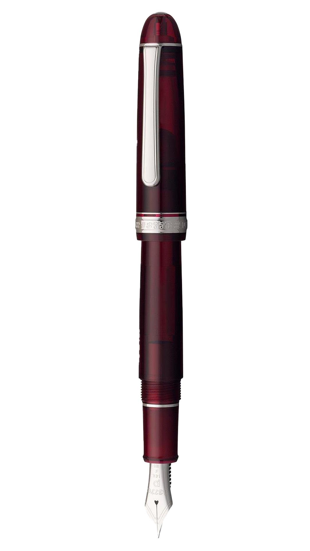 Platinum PNB18000#3776 Century Silver Trim7 Burgundy Fountain Pen