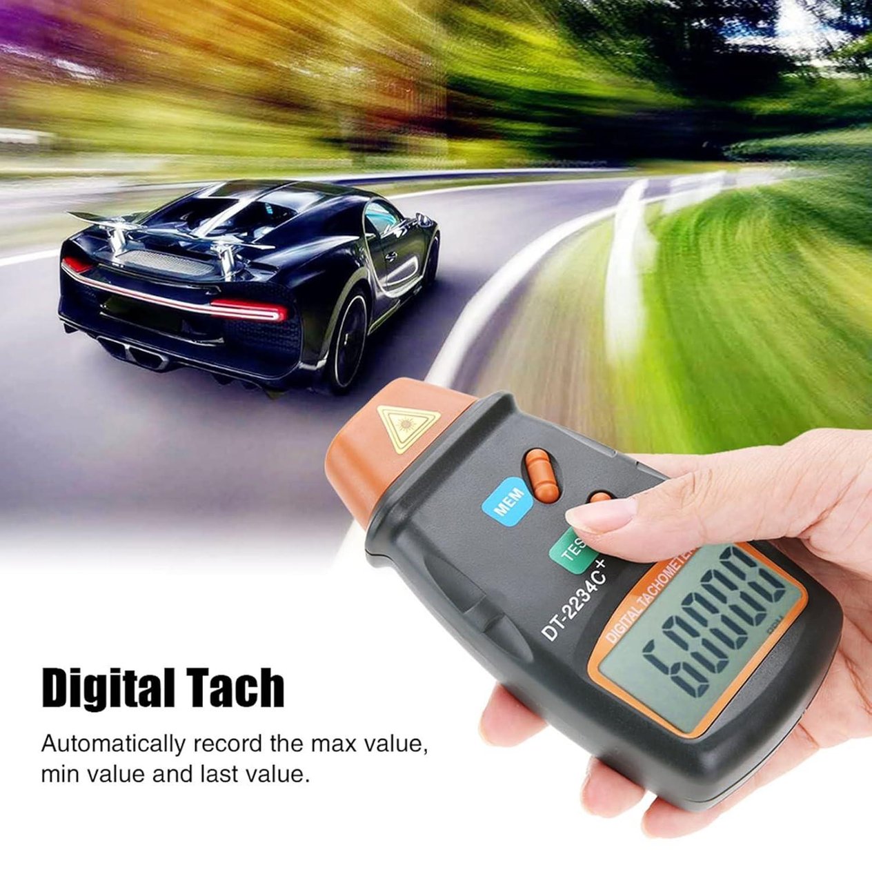 DT-2234C+ Dijital Lazer RPM Takometre Temassız Ölçüm AletiDT-2234C+ Dijital Lazer RPM Takometre Temassız Ölçüm Aleti