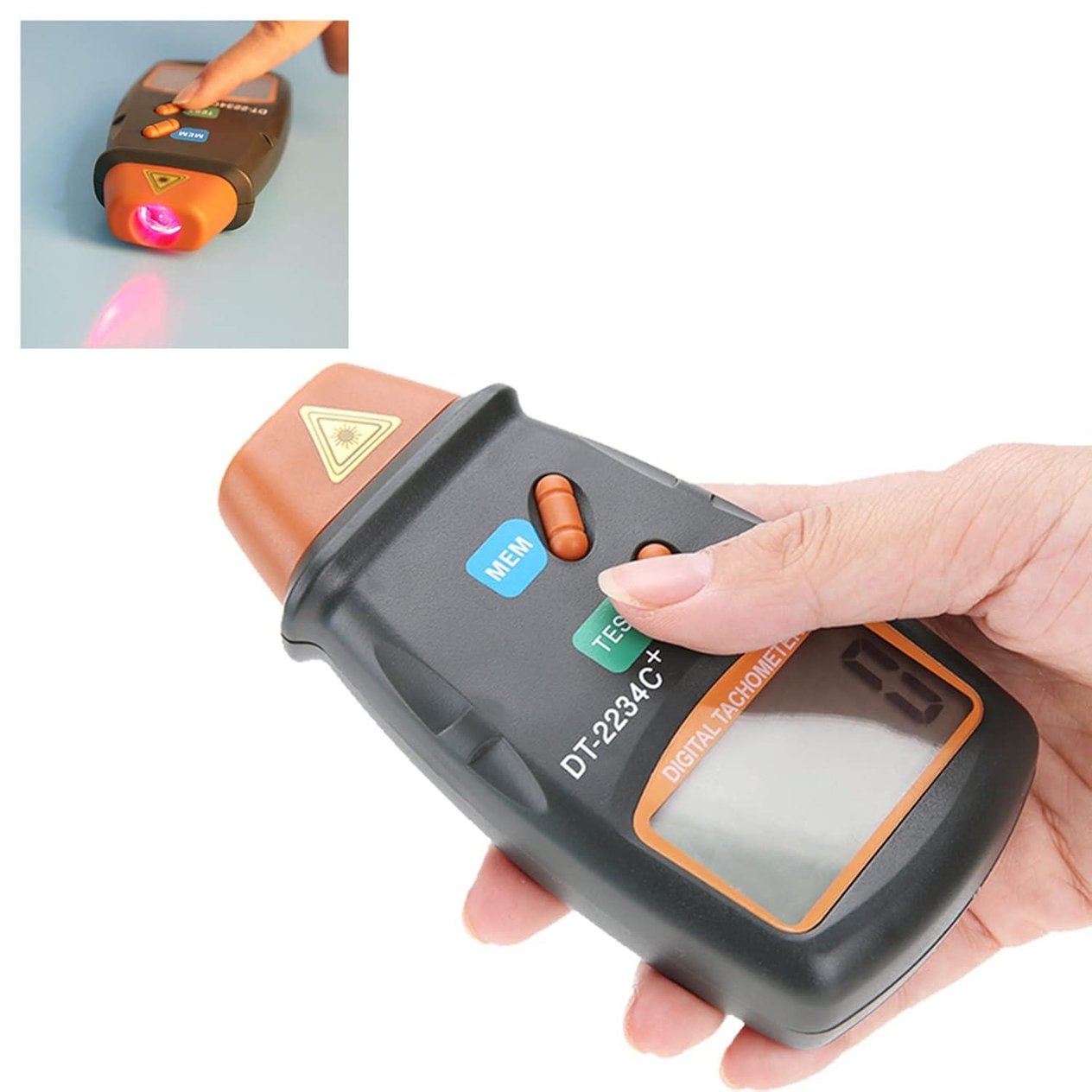 DT-2234C+ Dijital Lazer RPM Takometre Temassız Ölçüm AletiDT-2234C+ Dijital Lazer RPM Takometre Temassız Ölçüm Aleti