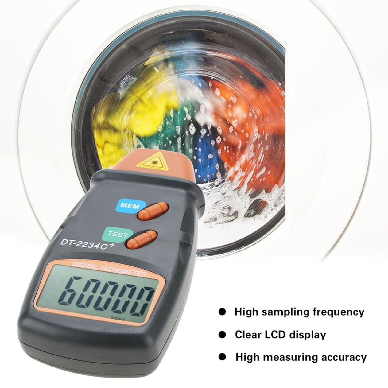 DT-2234C+ Dijital Lazer RPM Takometre Temassız Ölçüm AletiDT-2234C+ Dijital Lazer RPM Takometre Temassız Ölçüm Aleti