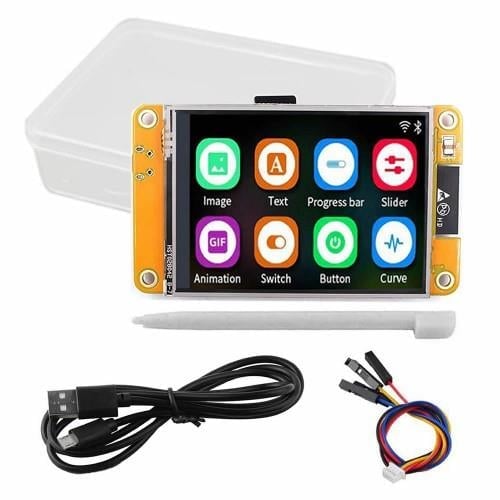 ESP32-2432S028R 2.8 inch Rezistif Dokunmatik Tft Lcd ModülESP32 2432S028R Geliştirme Kartı | 2.8” Dokunmatik TFT Ekranlı WiFi + Bluetooth Modül – Robo Dünya