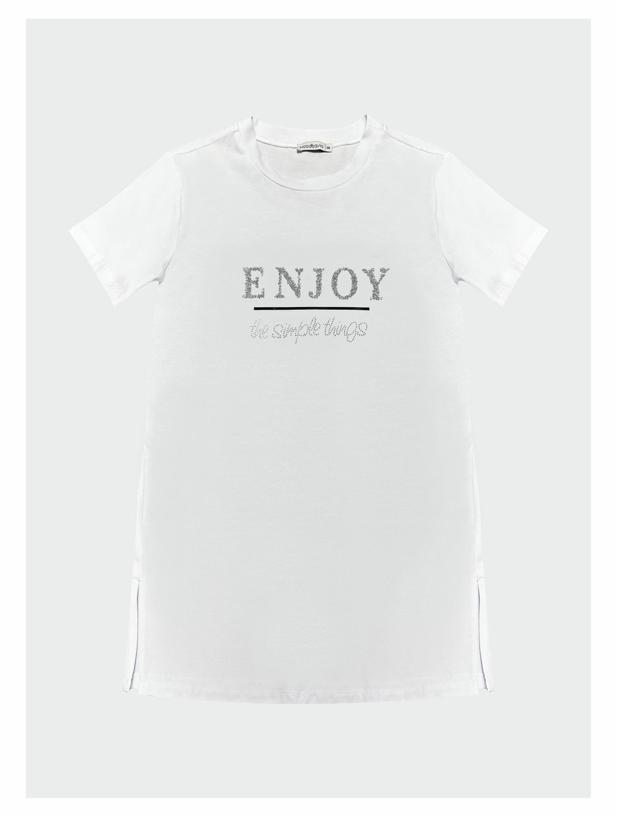 YAZILI TAŞLI BASKILI T-SHIRT