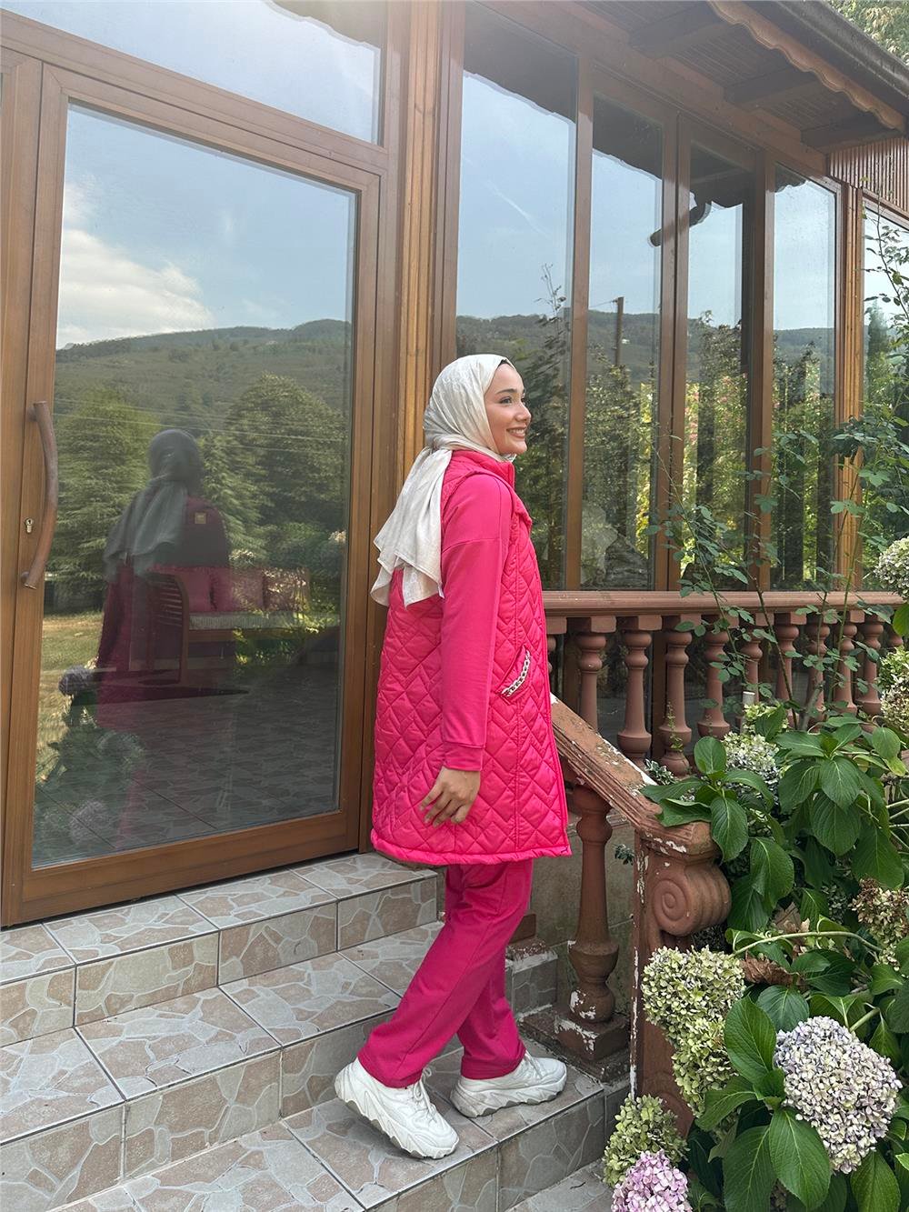 DAFNE CEPLİ ÜÇLÜ TAKIM - FUŞYA