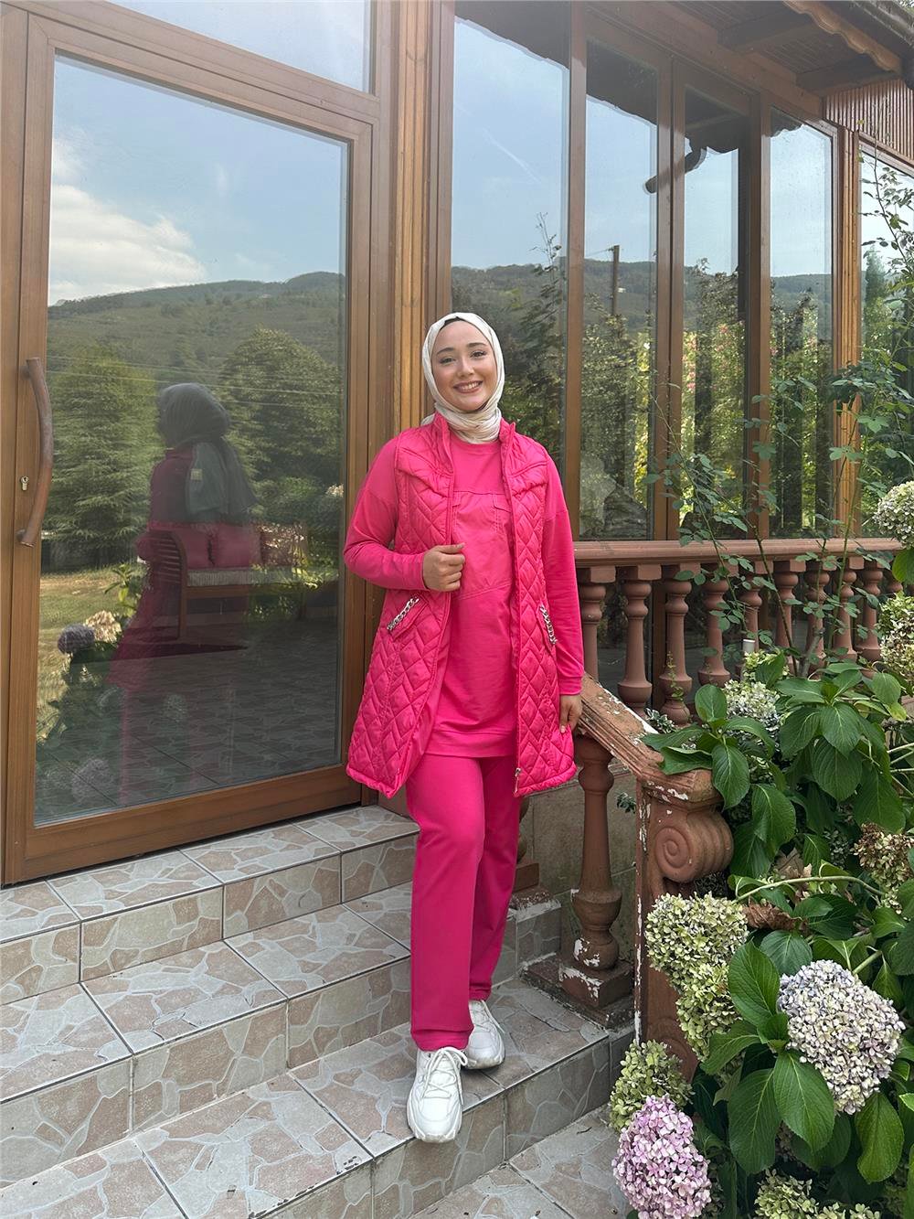 DAFNE CEPLİ ÜÇLÜ TAKIM - FUŞYA