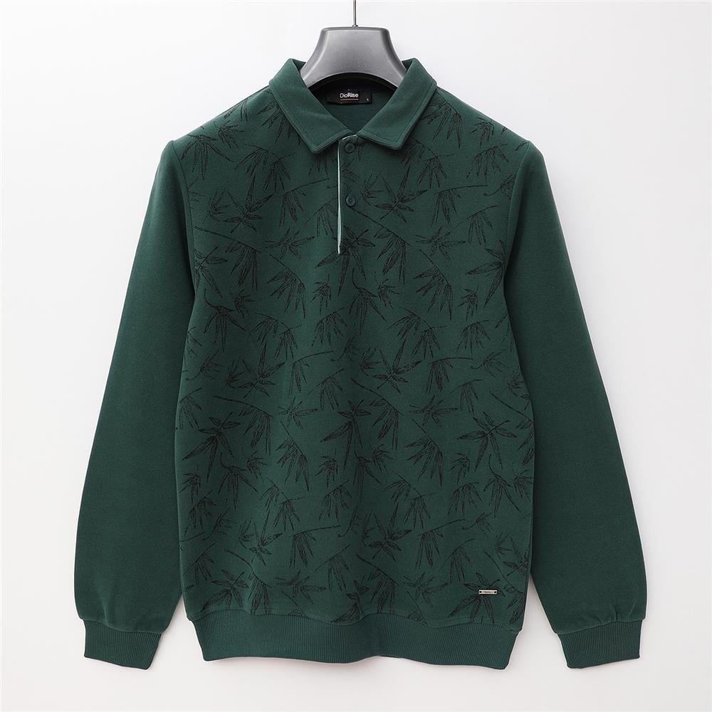 Erkek Polo Yaka Uzun Kol Kadife Kazak - PPS-2506 - Nefti