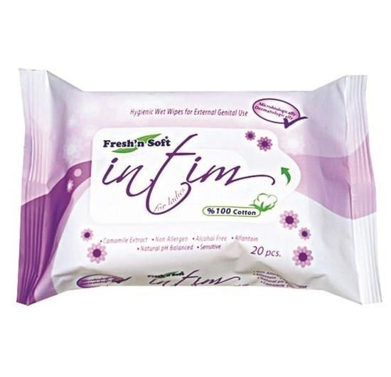 Fresh'n Soft İntim Genital Bölge Temizleme Mendili 20'li