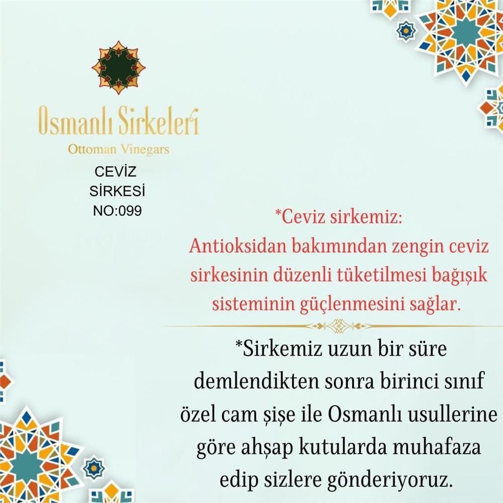 İnfüzyon - 03. Ceviz Sirkesi - 500 ml