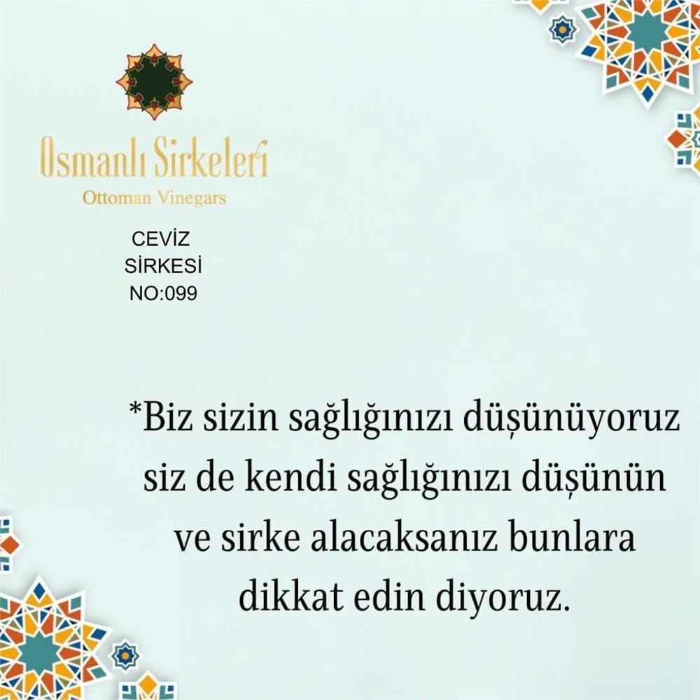İnfüzyon - 03. Ceviz Sirkesi - 500 ml