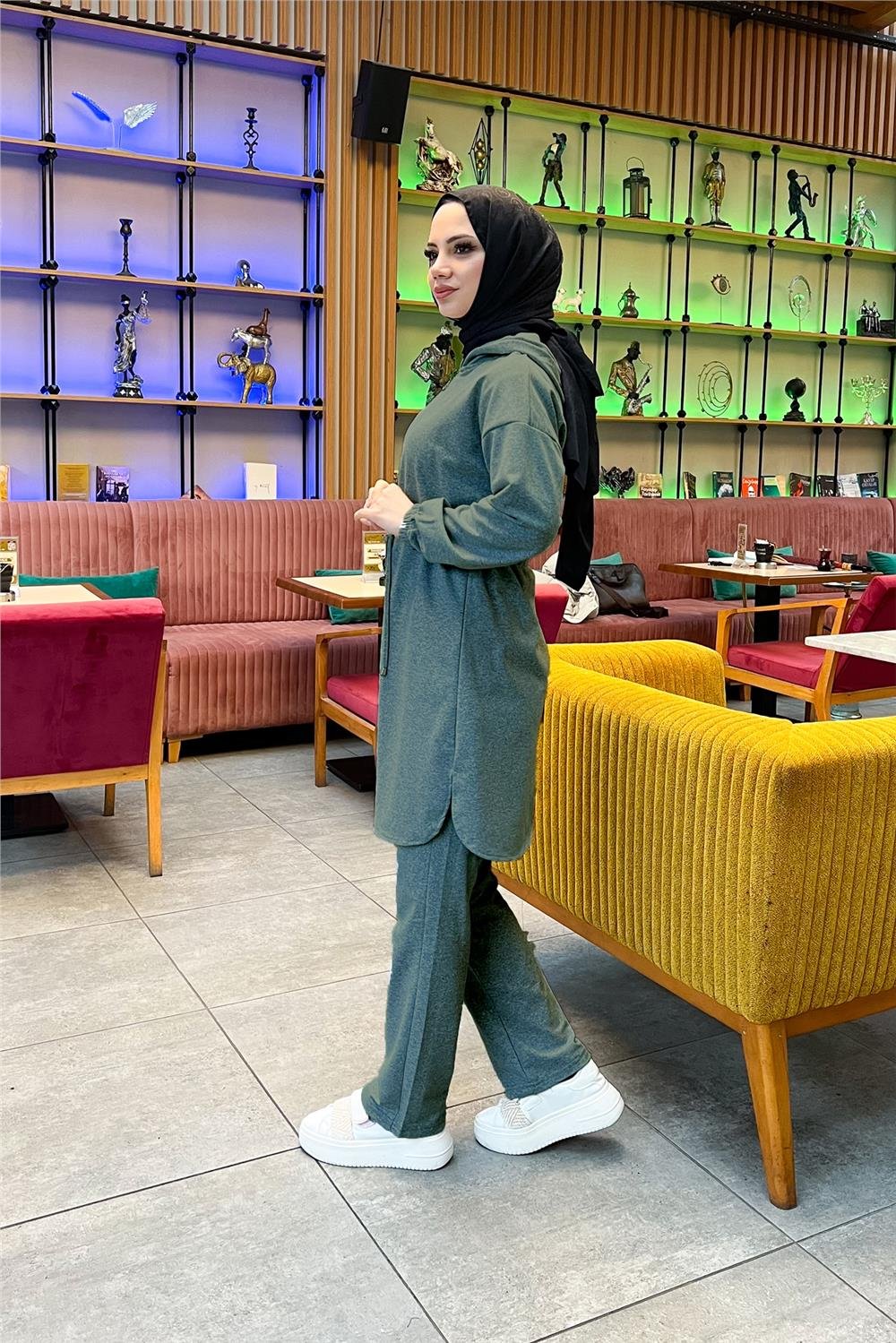 Kapşonlu Tunik - HAKİ